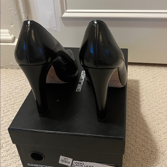 Beautiful Elizabeth and James Black Heels - Picture 3 of 4